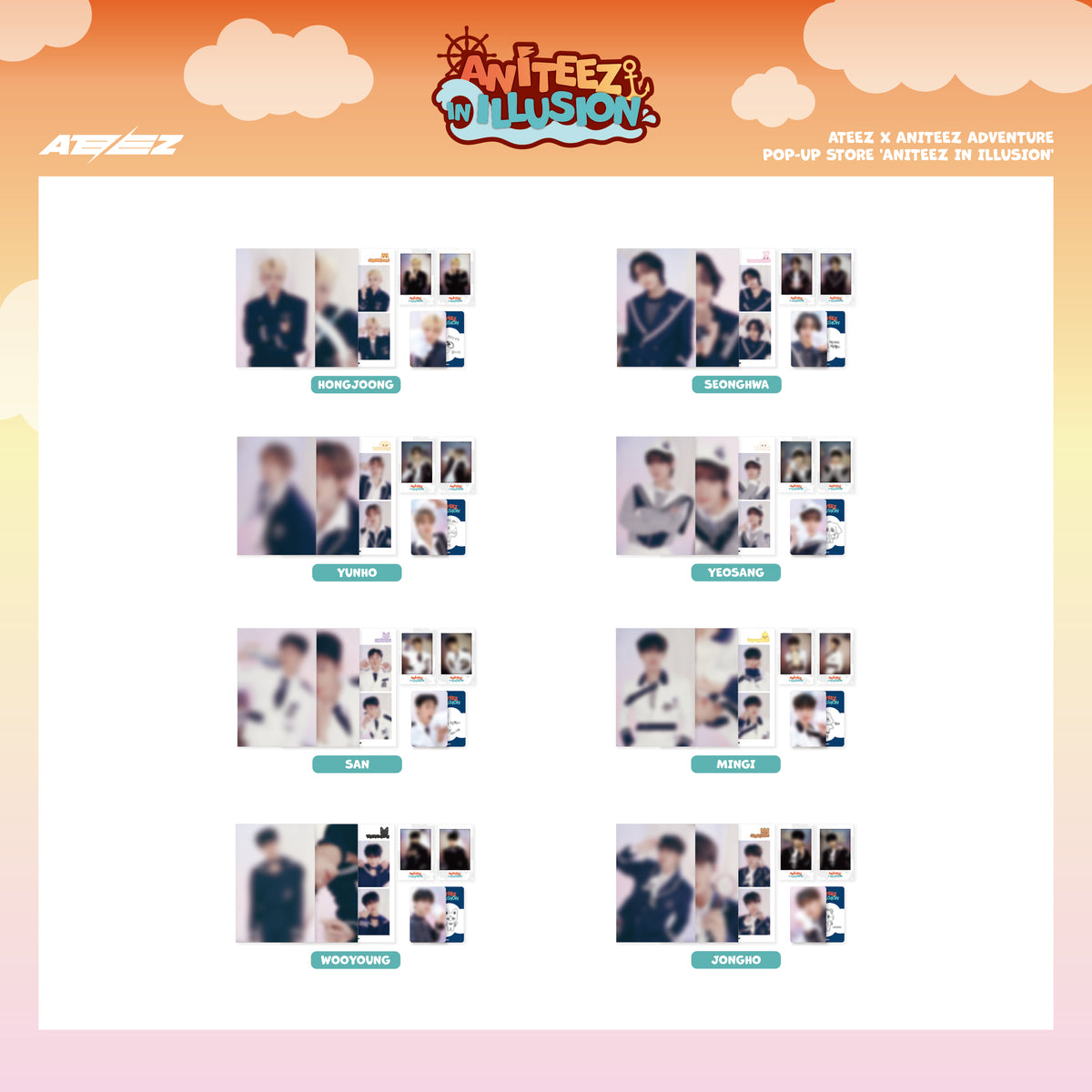 ATEEZ - PHOTO PACKAGE - ANITEEZ IN ILLUSION ATEEZ X ANITEEZ 