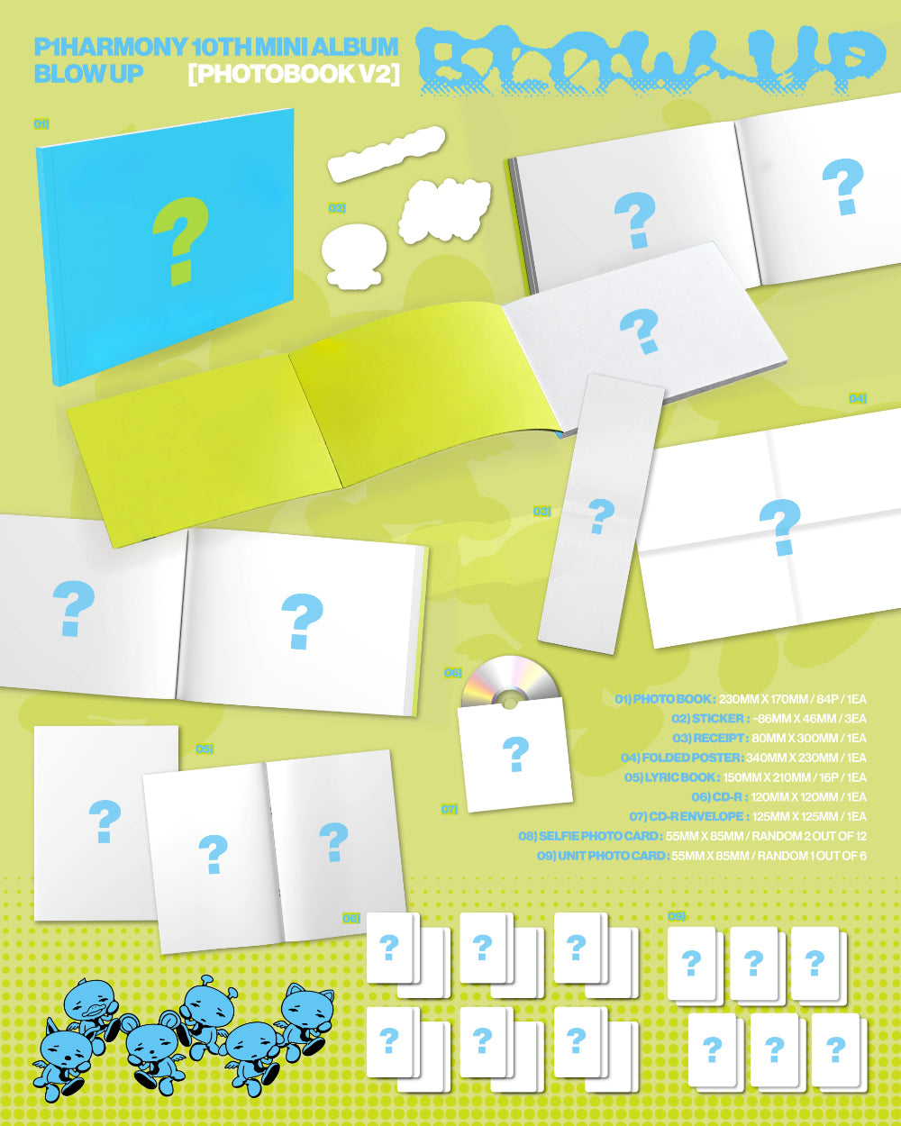 P1HARMONY - 10TH MINI ALBUM [BLOW UP] (PHOTOBOOK VER.) + FNC STORE POB - Details 2