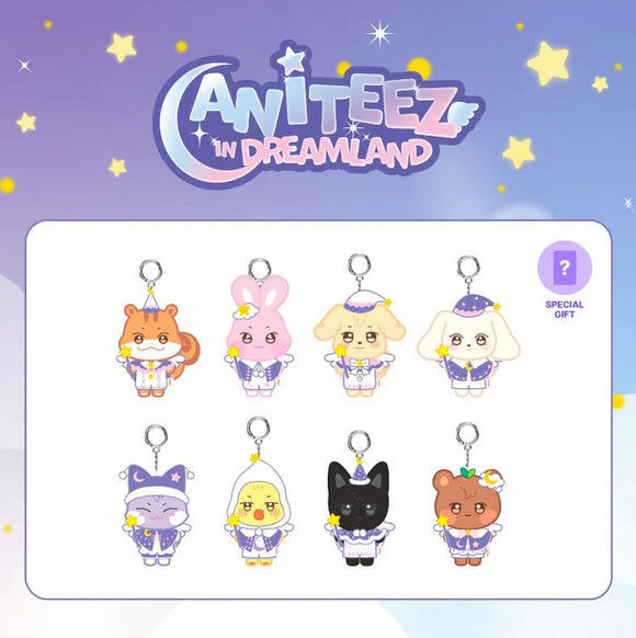 [PRE-ORDER] ATEEZ - ANITEEZ IN THE DREAMLAND OFFICIAL MD PLUSH KEYRING (GUARDIAN ANGEL)