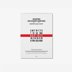 SEVENTEEN - 2025 WALL CALENDAR