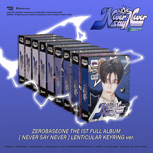 ZEROBASEONE - NEVER SAY NEVER (LENTICULAR KEYRING VER.) [1ST FULL ALBUM]