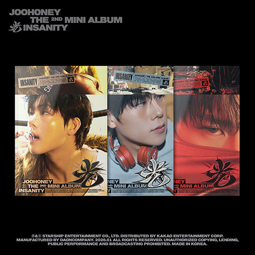 [PRE-ORDER] JOOHONEY (MONSTA X) - 2ND MINI ALBUM [光 (INSANITY)]