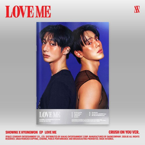 SHOWNU X HYUNGWON (MONSTA X) - EP [LOVE ME] (CRUSH ON YOU VER.)
