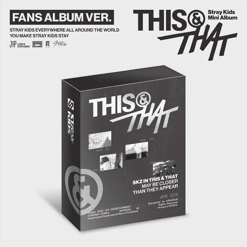 STRAY KIDS - THIS & THAT (FANS ALBUM VER.) + SOUNDWAVE POB PHOTOCARD