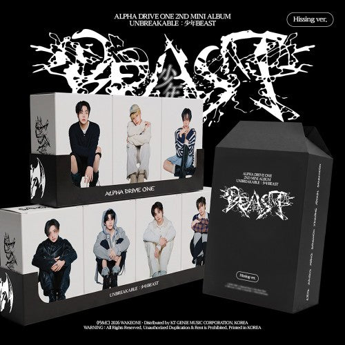 ALPHA DRIVE ONE - 2ND MINI ALBUM [UNBREAKABLE : 少年BEAST] HISSING VER.