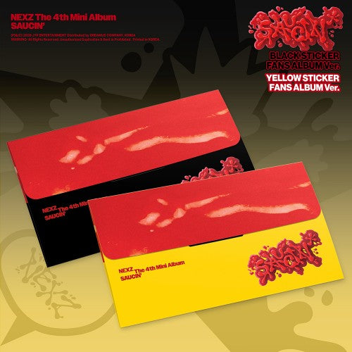 NEXZ - 4TH MINI ALBUM [SAUCIN'] STICKER FANS ALBUM VER.