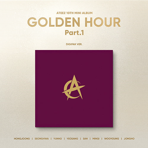 [PRE-ORDER] ATEEZ - GOLDEN HOUR : PART. 1 (DIGIPACK VER.) [10TH MINI ALBUM]