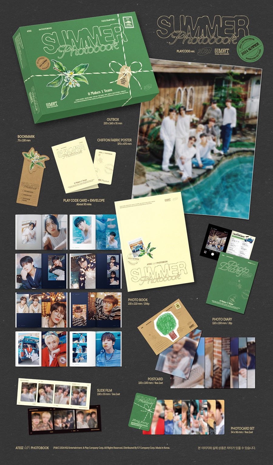 ATEEZ ユノ Summer photobook KQ特典トレカ ATEEZ ユノ Summer photobook KQ特典トレカ