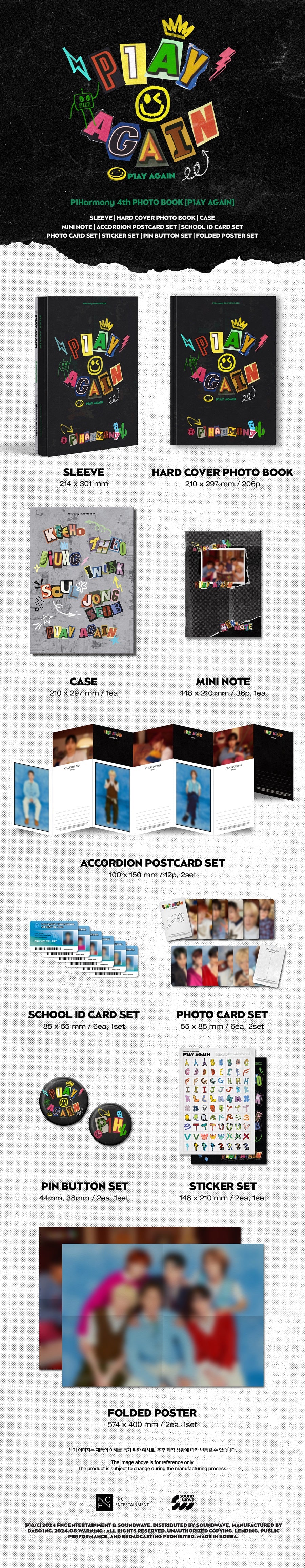 [PRE-ORDER] P1HARMONY - P1AY AGAIN (4TH PHOTO BOOK)