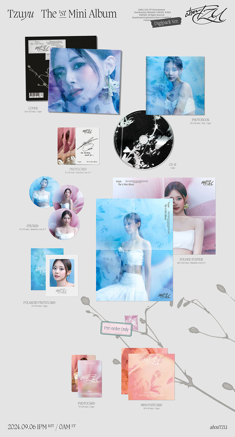 TZUYU (TWICE) - abouTZU (DIGIPACK VER.) [1ST MINI ALBUM]