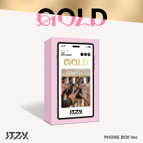 [PRE-ORDER] ITZY - GOLD (PHONE BOX VER.) + MAKESTAR POB PHOTOCARD