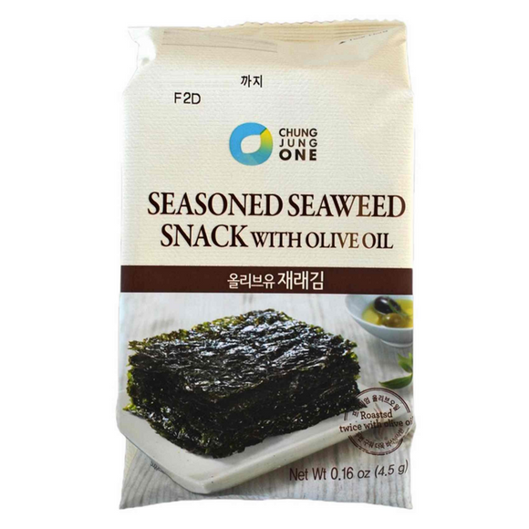 Chung Jung One CRISPY ALGAE SNACK (NORISNACK) with olive oil (4.5g)