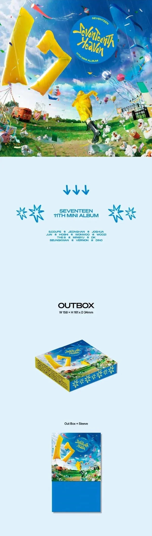 SEVENTEEN - SEVENTEENTH HEAVEN (CARAT VER.) [11TH MINI ALBUM]