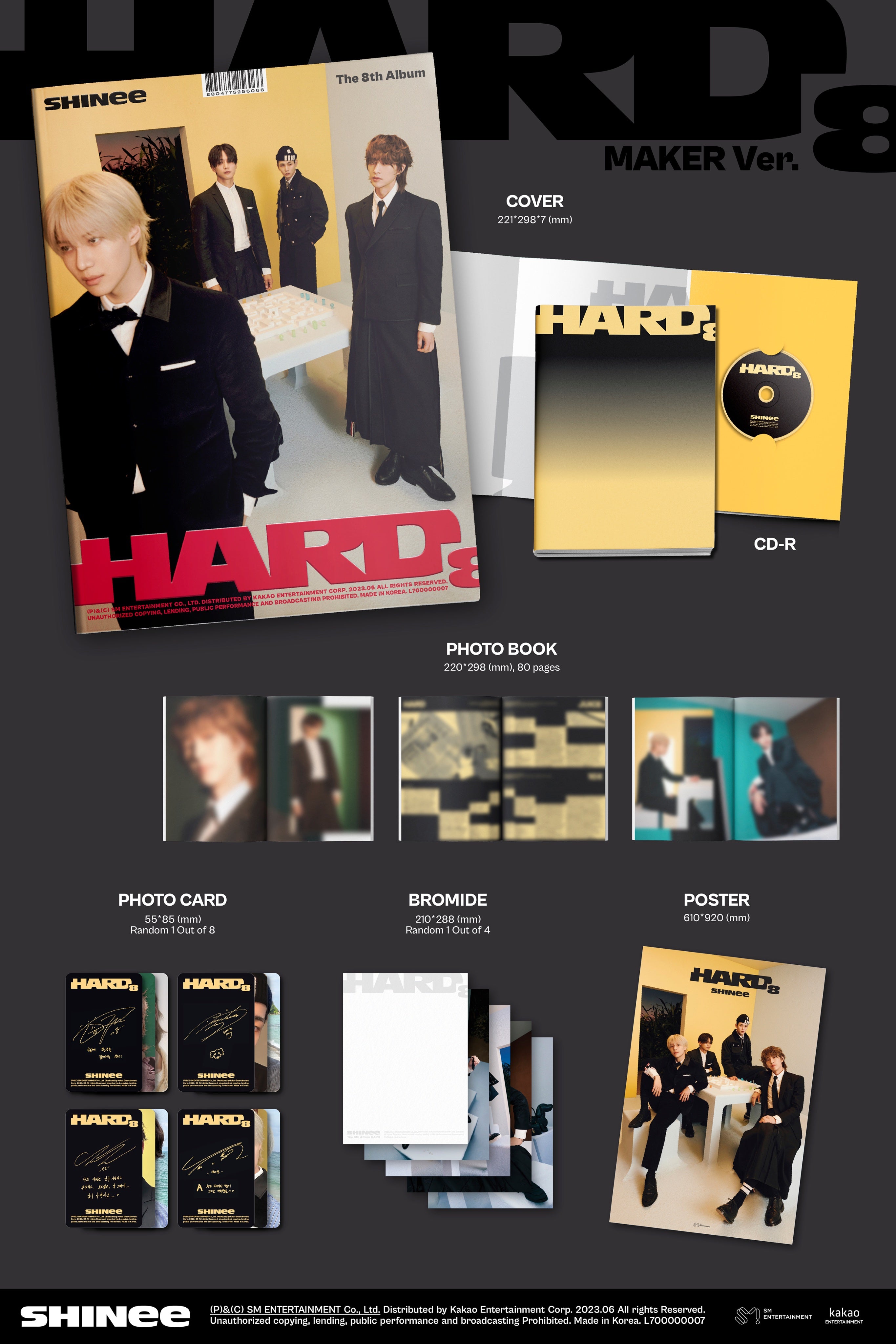 SHINEE - HARD (PHOTO BOOK VER.) [VOL. 8]