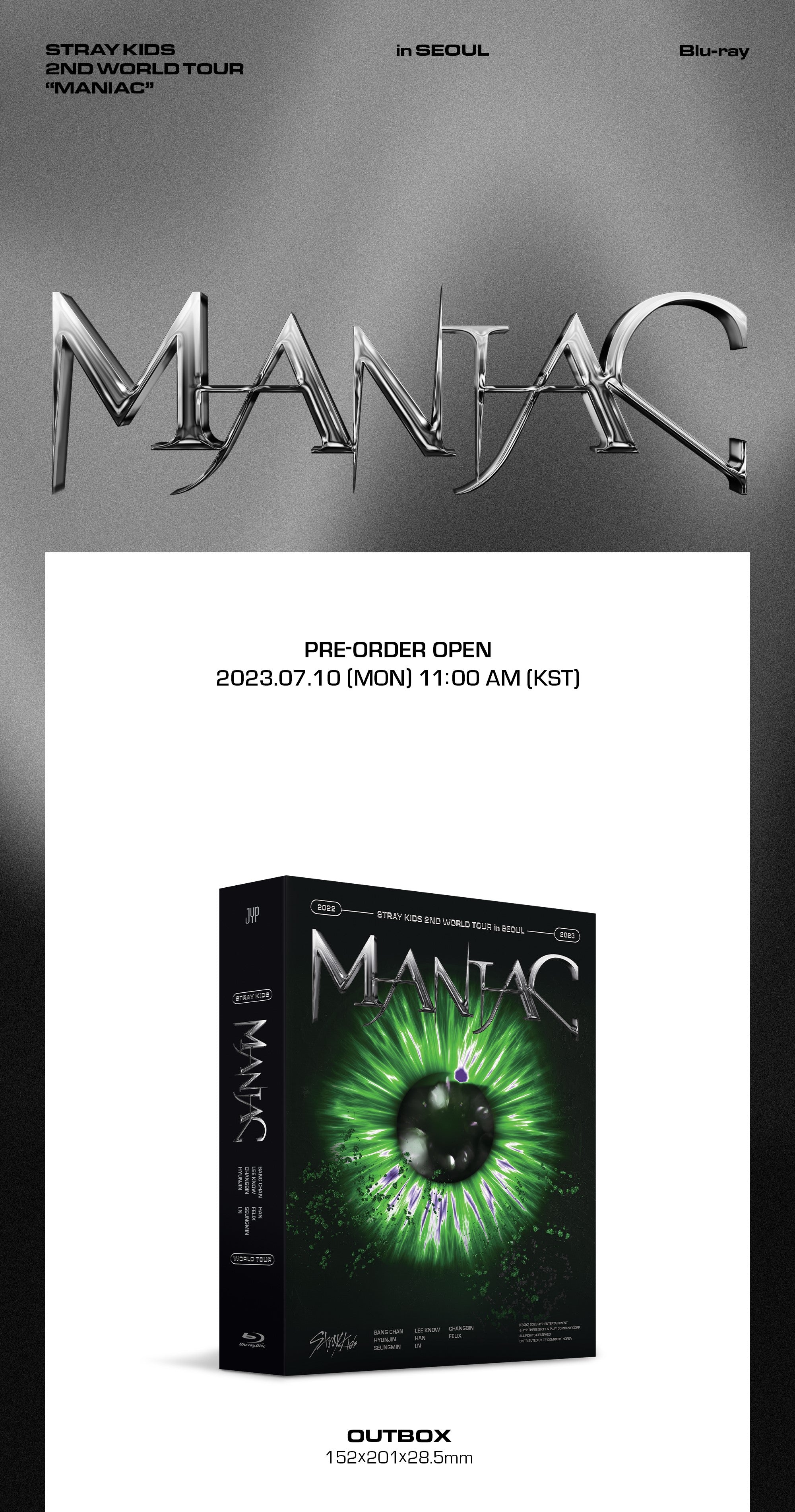 STRAY KIDS - 2ND WORLD TOUR MANIAC IN SEOUL (BLU-RAY)