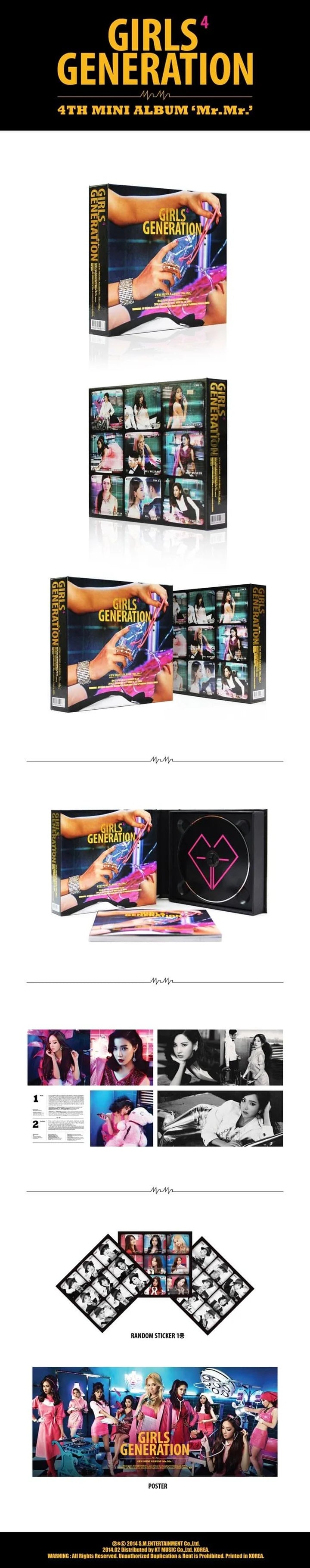 GIRLS´ GENERATION - MR.MR. (4TH MINI ALBUM)