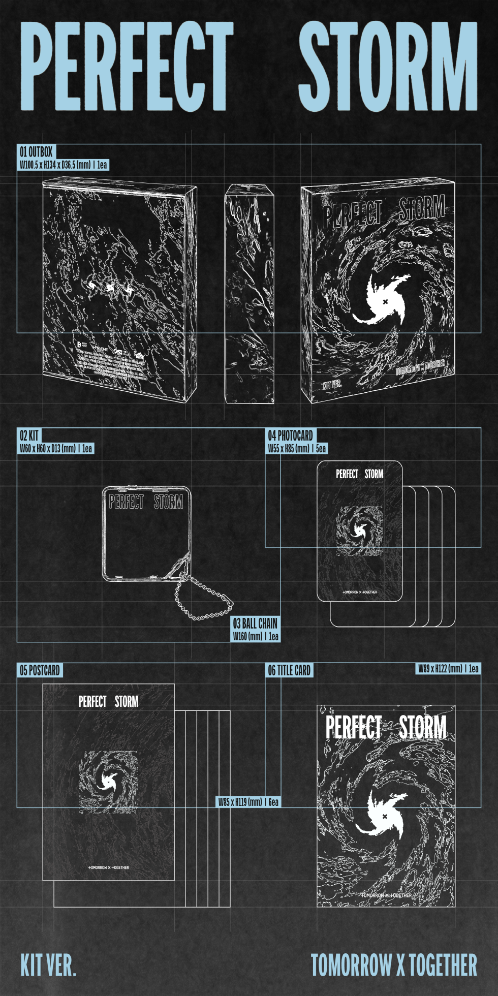 TOMORROW X TOGETHER (TXT) - 9TH MINI ALBUM [PERFECT STORM] (KIT VER.)