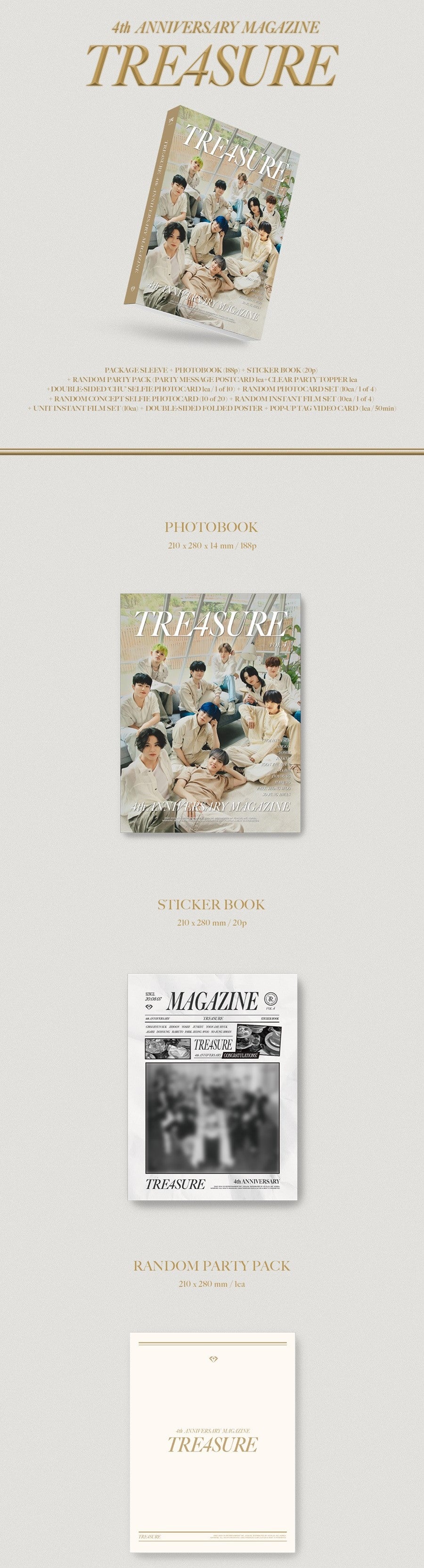 [PRE-ORDER] TREASURE - 4TH ANNIVERSARY MAGAZINE