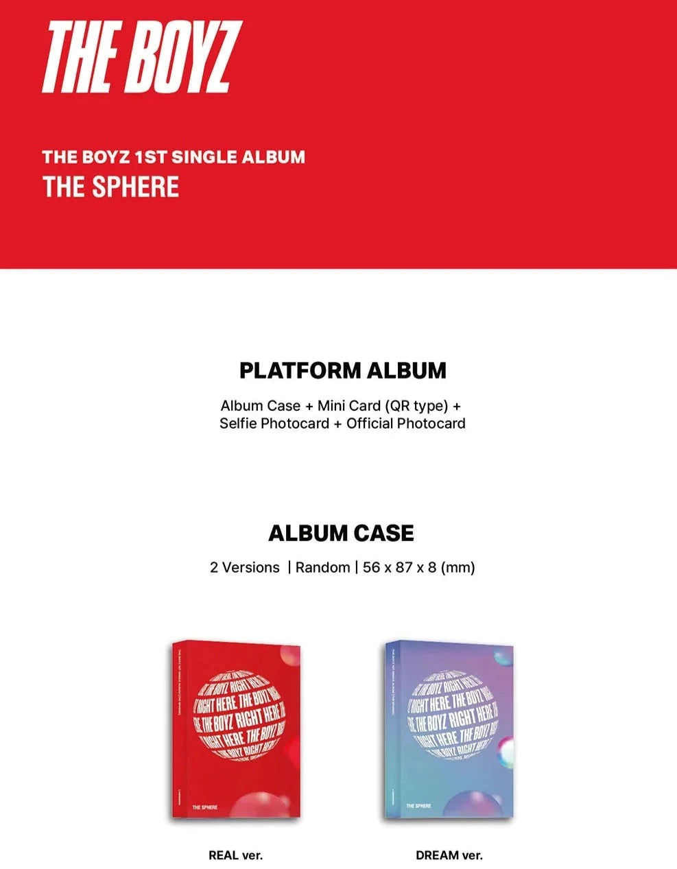 THE BOYZ - THE SPHERE (PLATFORM VER.) [1ST SINGLE ALBUM]