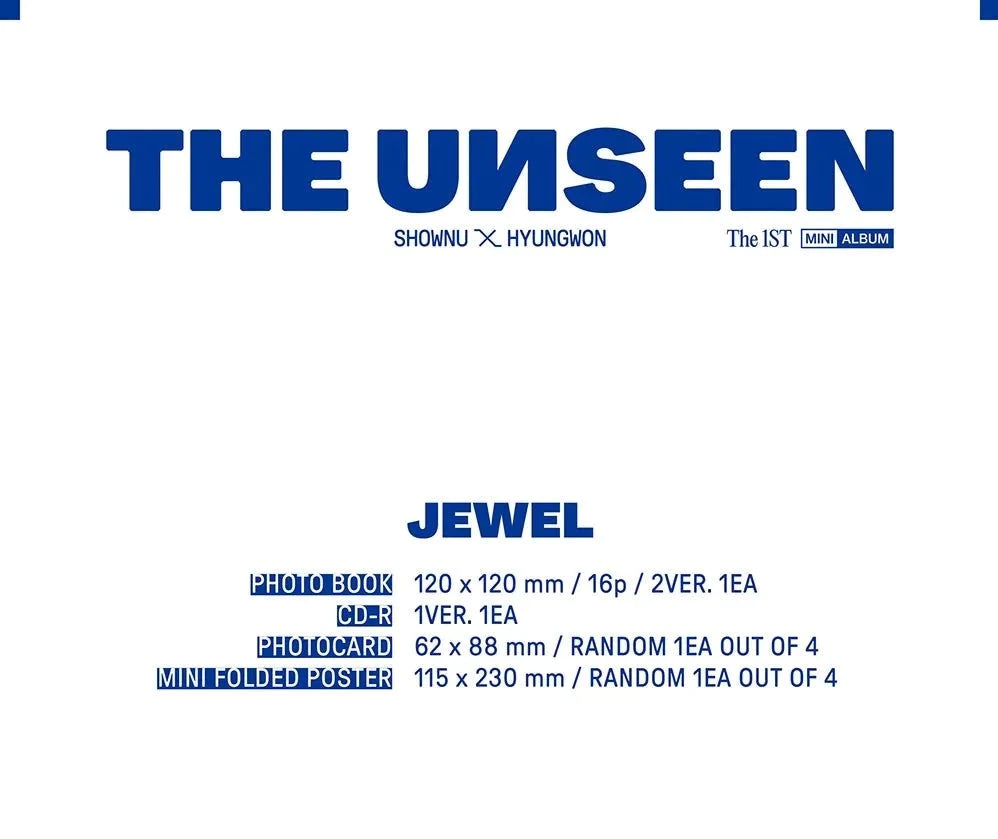 SHOWNU X HYUNGWON (MONSTA X) - THE UNSEEN (JEWEL VER.) [1ST MINI ALBUM]