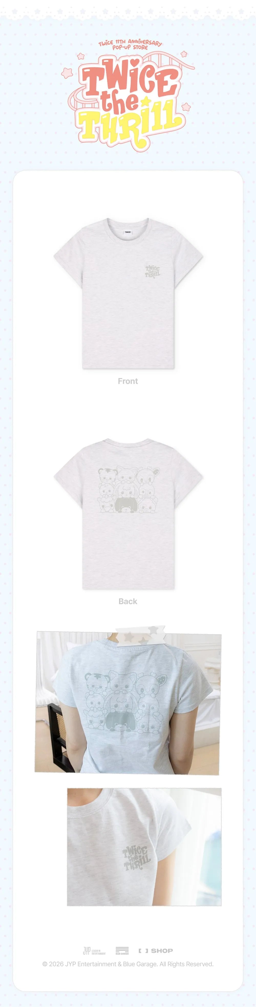 TWICE THE THRILL T-SHIRT (Gray) – Produktdetails und Lieferumfang, Bild 1