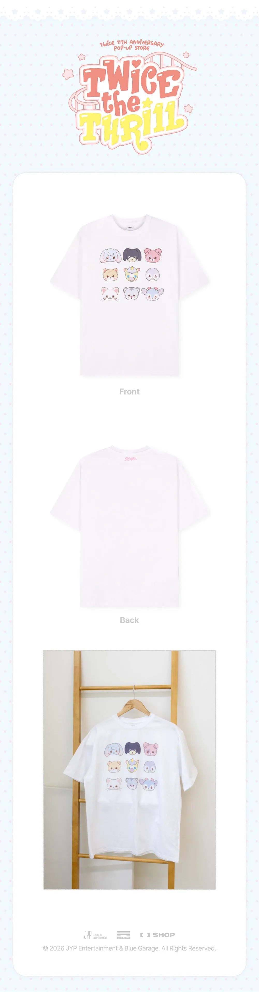 TWICE THE THRILL T-SHIRT (White) – Produktdetails und Lieferumfang, Bild 1