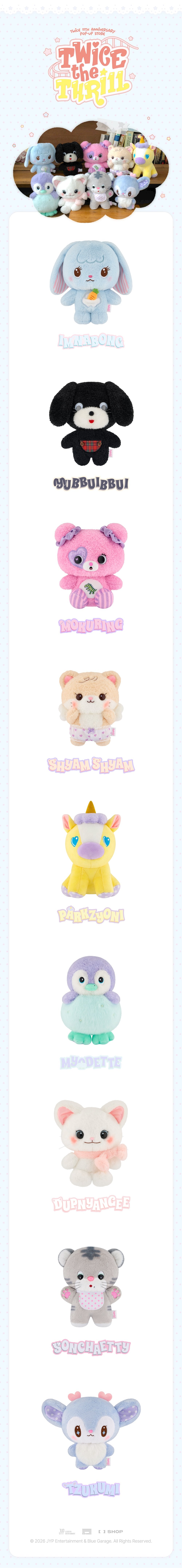 TWICE THE THRILL TDOONGZ PLUSH ORIGINAL Ver. – Produktdetails und Lieferumfang, Bild 1