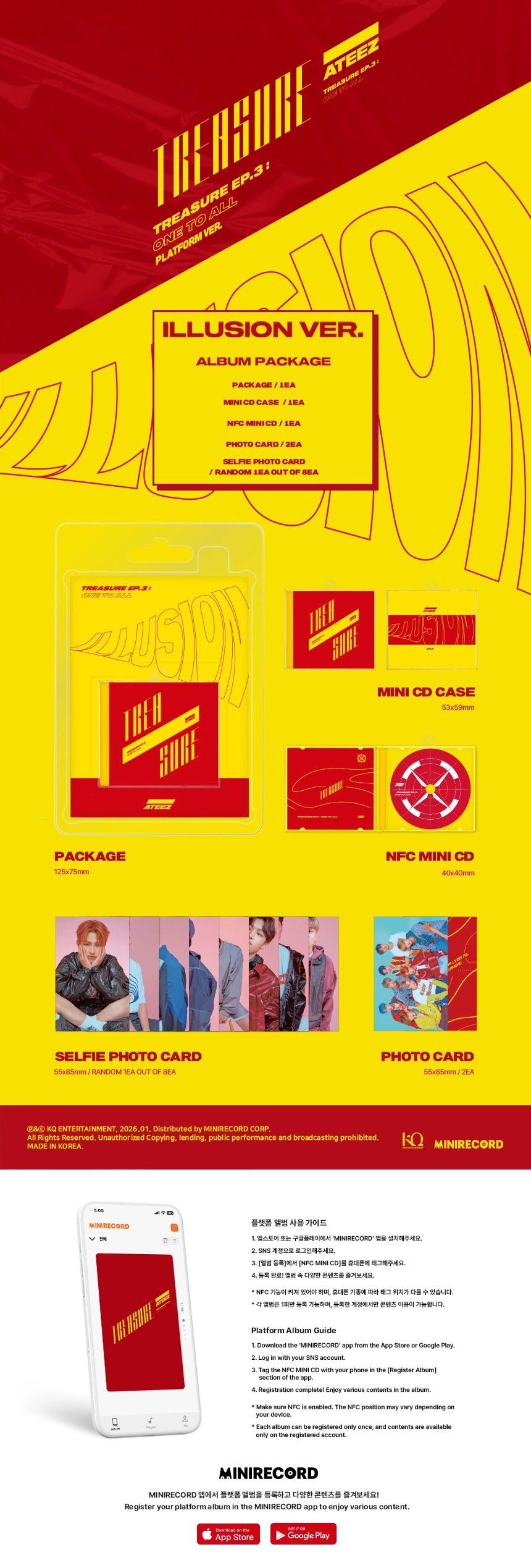 ATEEZ - [TREASURE EP.3 : One To All] (REPACKAGE PLATFORM VER.)