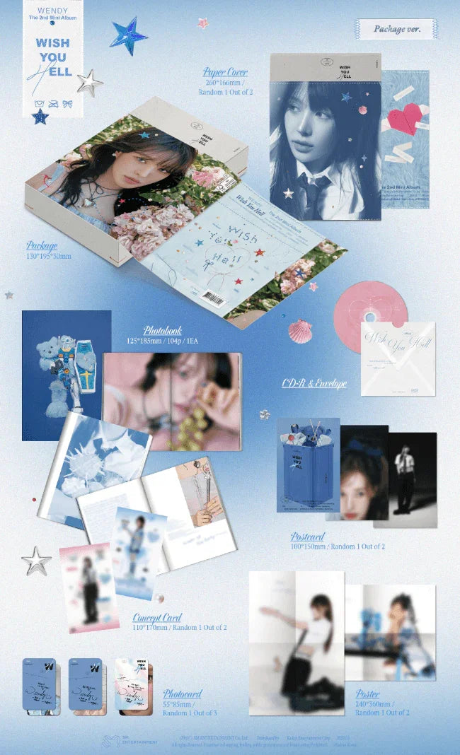 WENDY (RED VELVET) - WISH YOU HELL (PACKAGE VER.) [2ND MINI ALBUM]