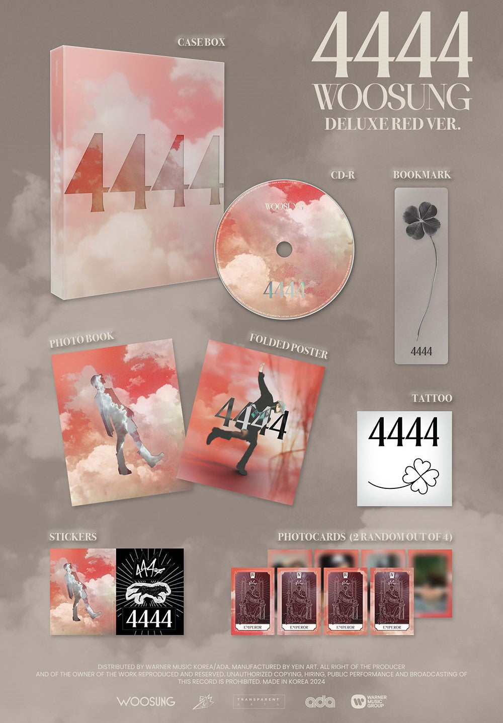 WOOSUNG (THE ROSE) - 4444 (DELUXE VER.)