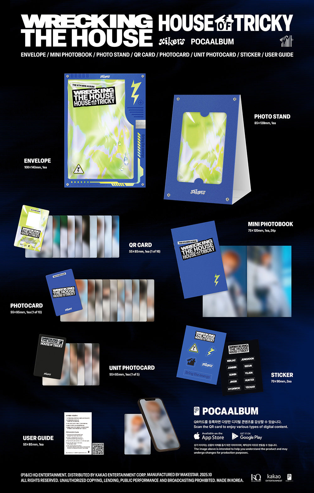 XIKERS - 6TH MINI ALBUM [HOUSE OF TRICKY : WRECKING THE HOUSE] (POCAALBUM)