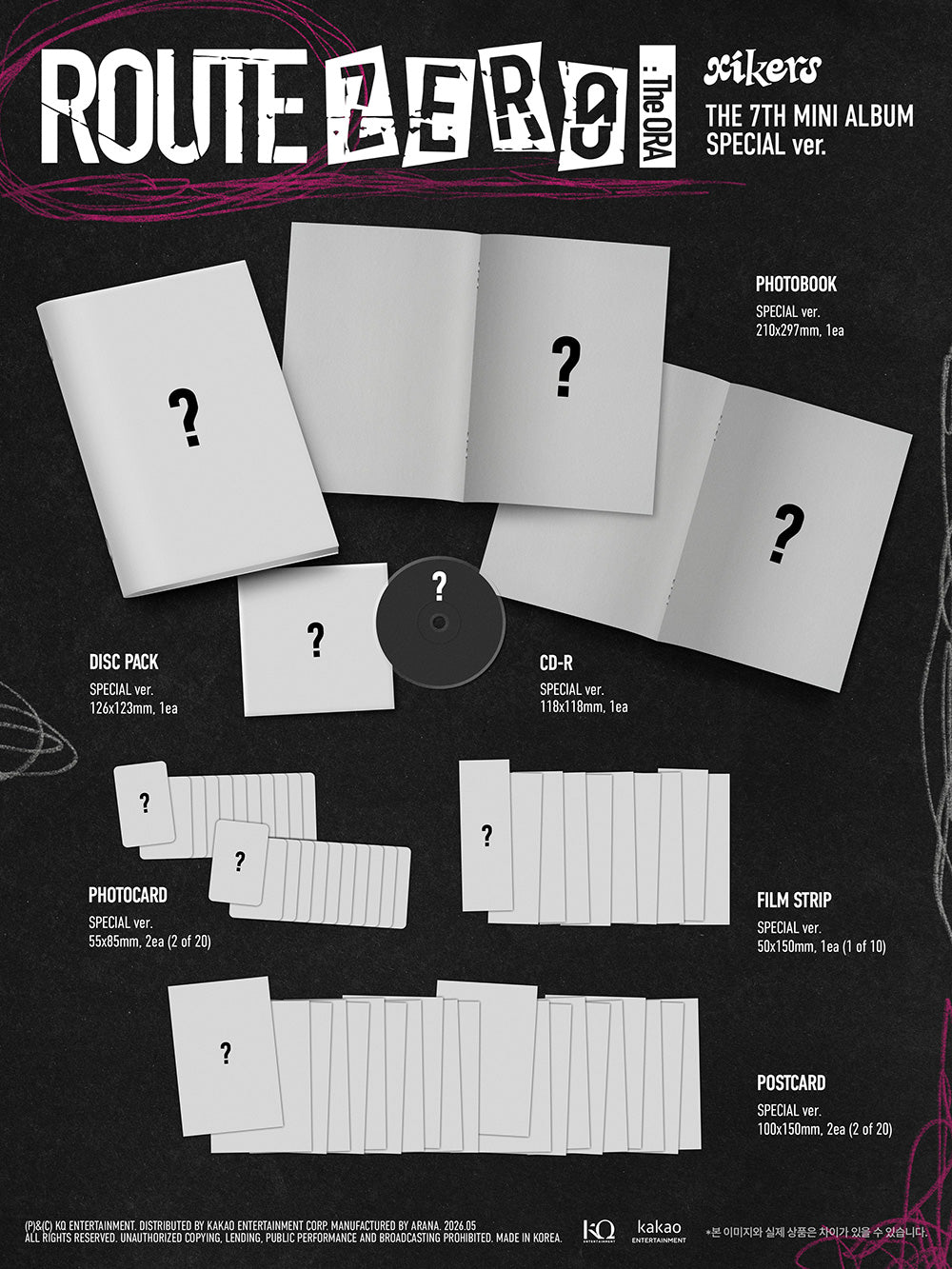 XIKERS - 7TH MINI ALBUM [ROUTE ZERO : THE ORA] (SPECIAL VER.)
