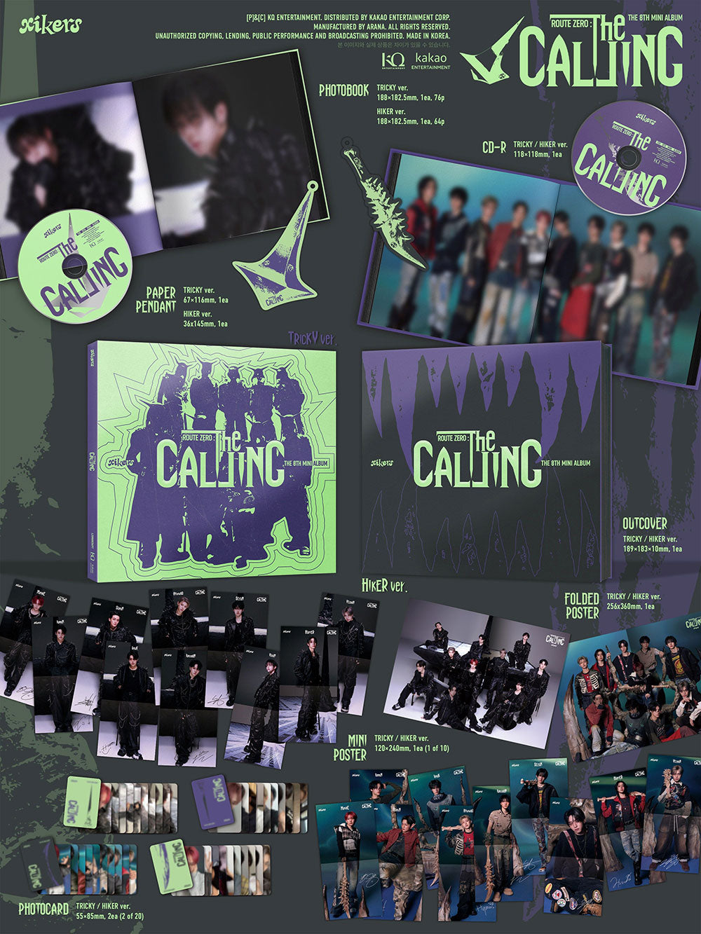 XIKERS - 8TH MINI ALBUM [ROUTE ZERO : THE CALLING]