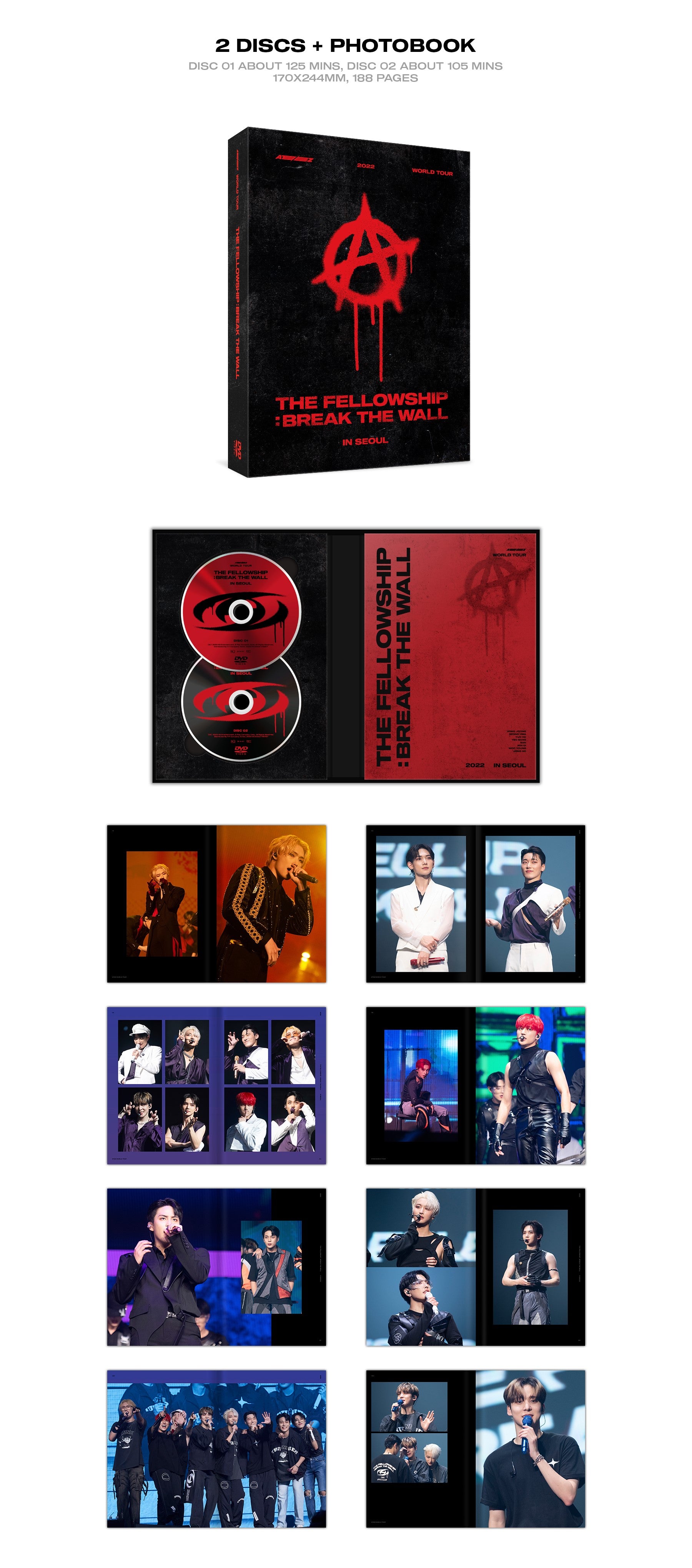 ATEEZ - WORLD TOUR [THE FELLOWSHIP : BREAK THE WALL] IN SEOUL (DVD)