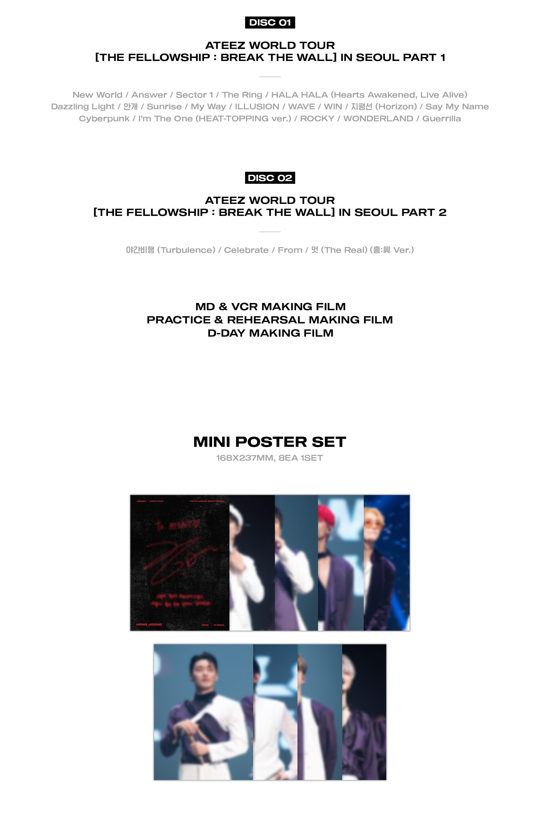 ** fashion ON HOLD ** ATEEZ Fellowship in Seoul DVD with Hongjoong PC