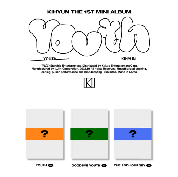 [PRE-ORDER] KIHYUN - YOUTH (1st Mini Album)