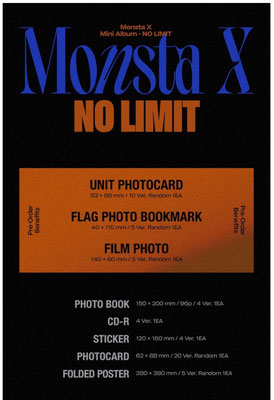 MONSTA X - NO LIMIT (10th Mini Album)