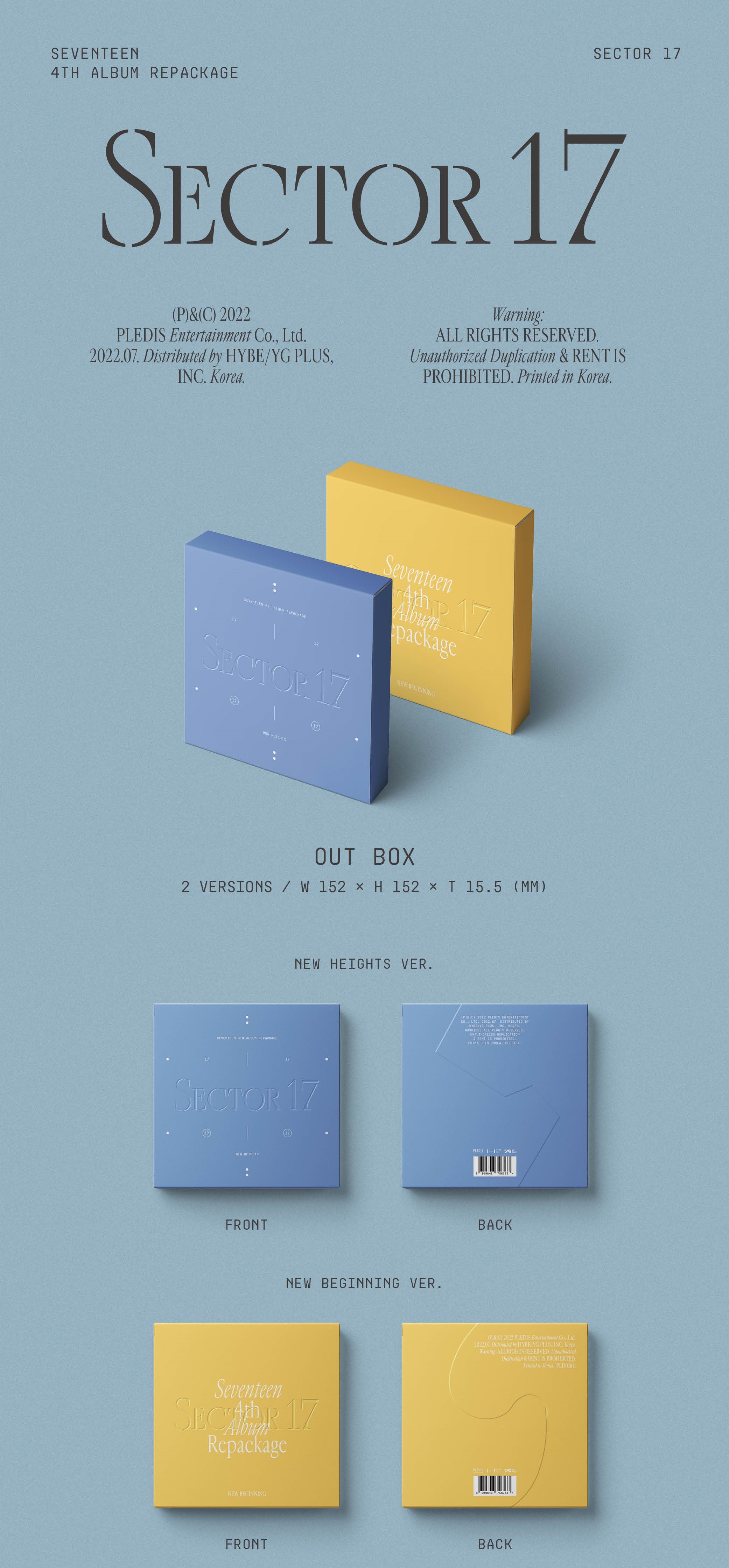 SEVENTEEN - SECTOR 17 (4th Album Repackage)