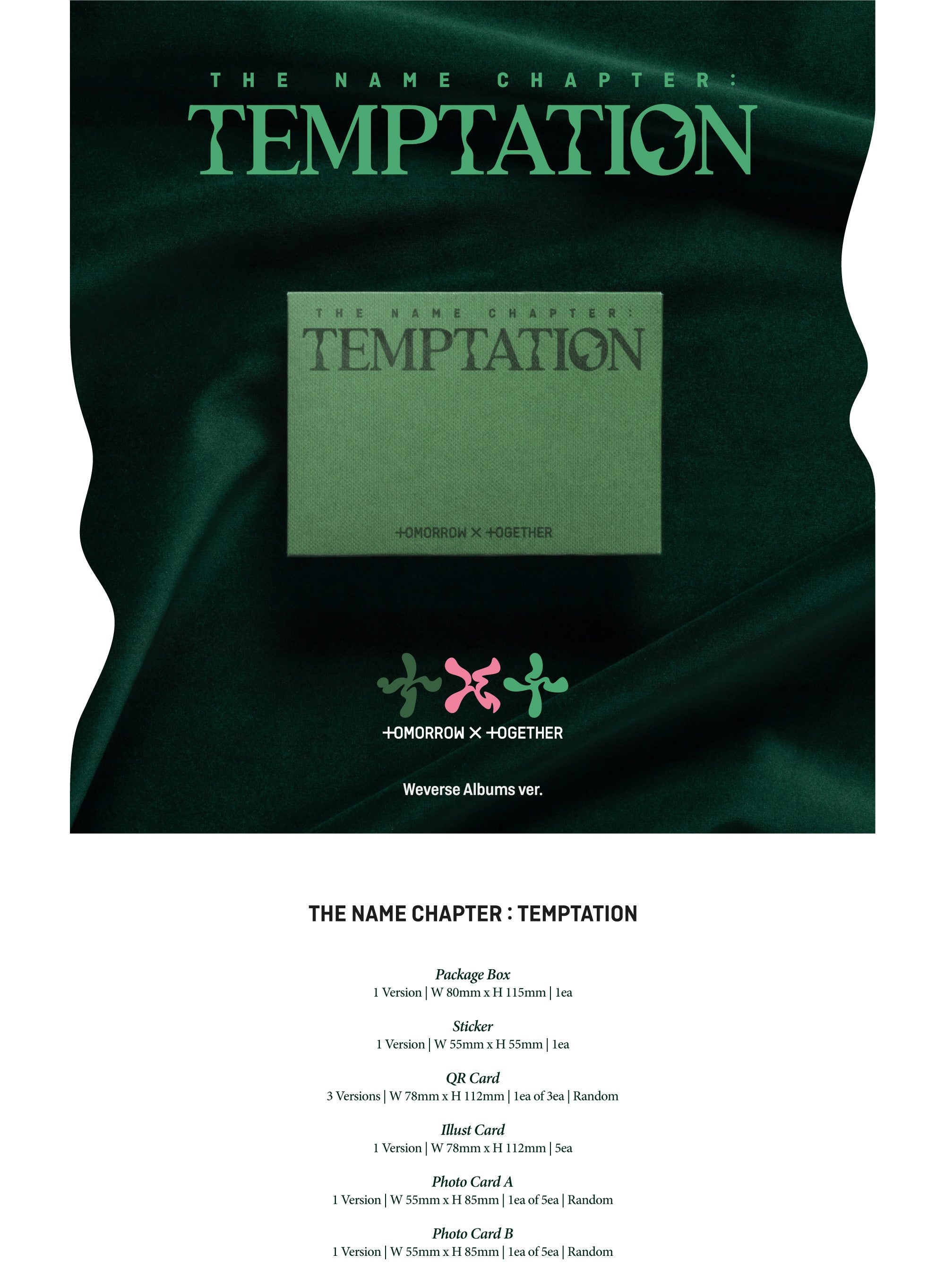 TOMORROW X TOGETHER (TXT) - THE NAME CHAPTER : TEMPTATION (WEVERSE ALBUMS VER.)